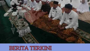 Suasana Haru Warnai Tepung Tawar Calon Jamaah Haji Batang Kuis di Masjid Jamik Al-Rasyid