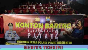 Polres Pematangsiantar Gelar Nobar “Sayap-Sayap Patah 2”, Bangun Soliditas dan Edukasi Personel
