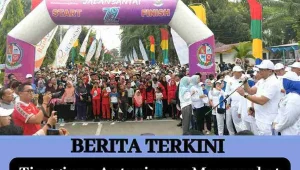 Tingginya Antusiasme Masyarakat Ikuti Jalan Sehat HUT ke-79 Deli Serdang