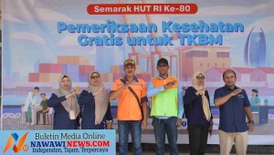 Semarak HUT RI ke-80, Pelindo Regional 1 Gelar Pemeriksaan Kesehatan Gratis untuk Pekerja TKBM