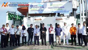 Pelindo Regional 1 Ikuti Tabur Bunga Harhubnas 2025 di Belawan