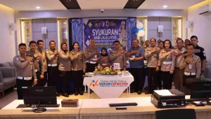 Plt. Kapolrestabes Medan Hadiri Syukuran HUT Lantas Bhayangkara ke-70