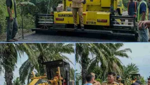 Pemkab Deli Serdang Genjot Pembangunan Jalan, Wabup Tinjau Pengaspalan di Batang Kuis dan Pantai Labu