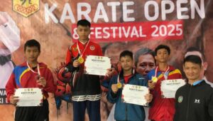 Justiar Noer Lumban Gaol Siswa SMP Neg 1 Lubuk Pakam Raih Juara 3 Karate Open Festival 2025