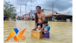 Banjir Masih Menggenangi Tanjung Pura, Ratusan Warga Mengungsi ke MAN 2 Langkat