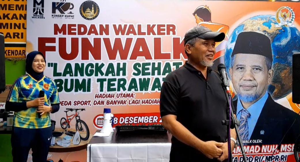Langkah Nyata Senator Nuh Bersama Medan Walker: Sehatkan Raga, Jaga Bumi, dan Doa untuk Negeri