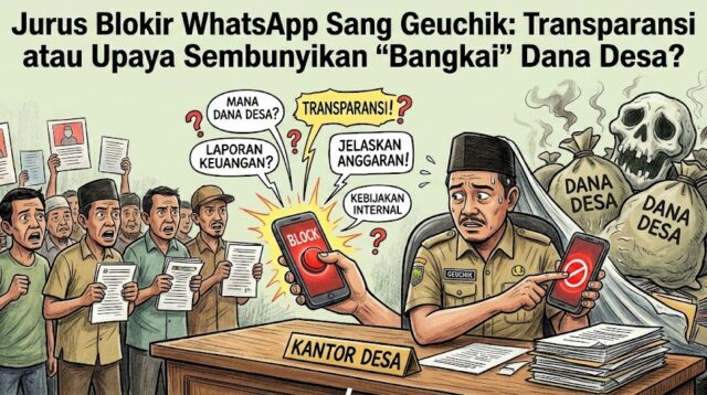 Jurus Blokir WhatsApp Sang Geuchik: Transparansi atau Upaya Sembunyikan 'Bangkai' Dana Desa?
