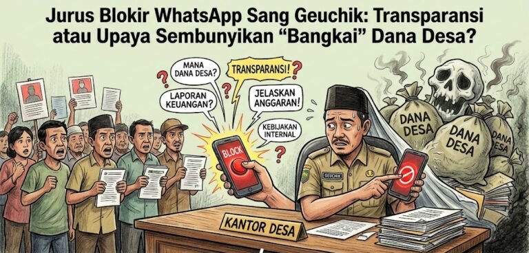 Jurus Blokir WhatsApp Sang Geuchik: Transparansi atau Upaya Sembunyikan 'Bangkai' Dana Desa?