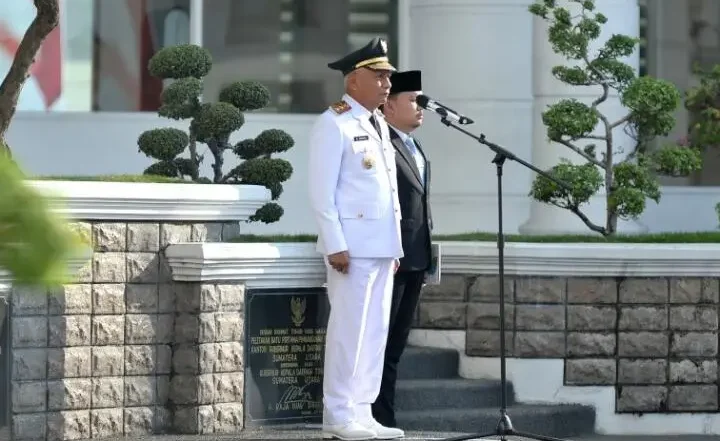 Pimpin Upacara Hari Otoda ke-30, Wagub Surya "Semprot" Ego Sektoral OPD Pemprov Sumut