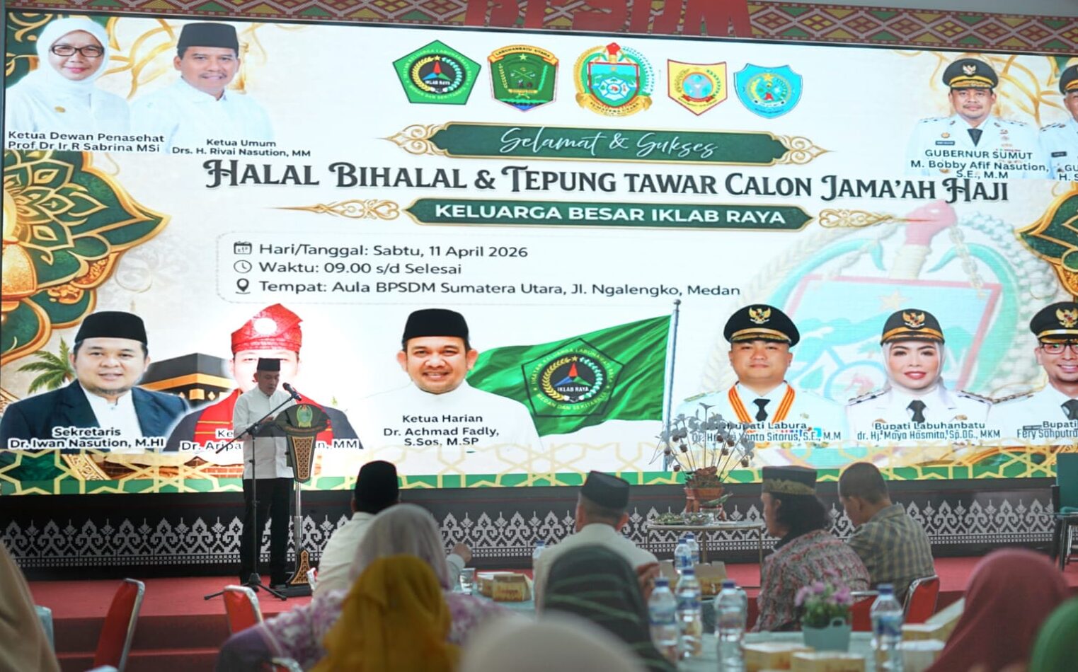 Kawal Keberangkatan Tamu Allah, IKLAB Raya Gelar Halal Bihalal dan Tepung Tawar Calon Haji 1447 H