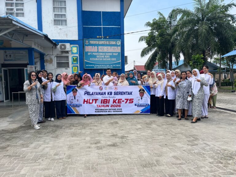 Pelayanan KB Serentak HUT IBI ke-75 Digelar di Batang Kuis, Camat Dukung Peningkatan Kesehatan Masyarakat