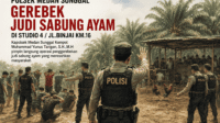 Kompol Muhammad Yunus Tarigan, S.H.,M.H Kapolsek Medan Sunggal Pimpin Langsung Penggerebekan Judi Sabung Ayam