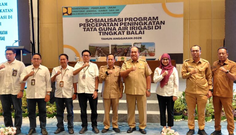 57 Titik Irigasi di Deli Serdang Dikerjakan Tahun 2026 melalui Program P3-TGAI