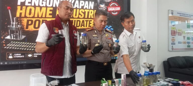Polda Sumut: Bahan Baku Home Industry Vape Getar di Sunggal Berasal dari Kamboja