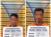 Sat Resnarkoba Polres Tebing Tinggi Gerebek Lokasi Diduga Sarang Narkoba, Dua Pria Diamankan