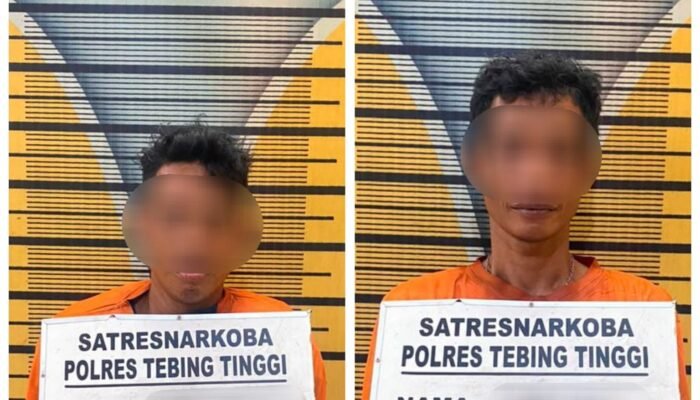 Sat Resnarkoba Polres Tebing Tinggi Gerebek Lokasi Diduga Sarang Narkoba, Dua Pria Diamankan
