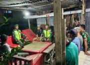 Cegah Kejahatan dan Gangguan Kamtibmas, Koramil 05/BK Bersama Perangkat Desa Gelar Patroli Malam di Batang Kuis